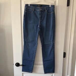 Talbots Mid-Rise Straight Leg Jeans - Blue Denim